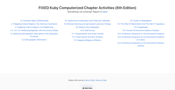 Fixed Kuby Activities